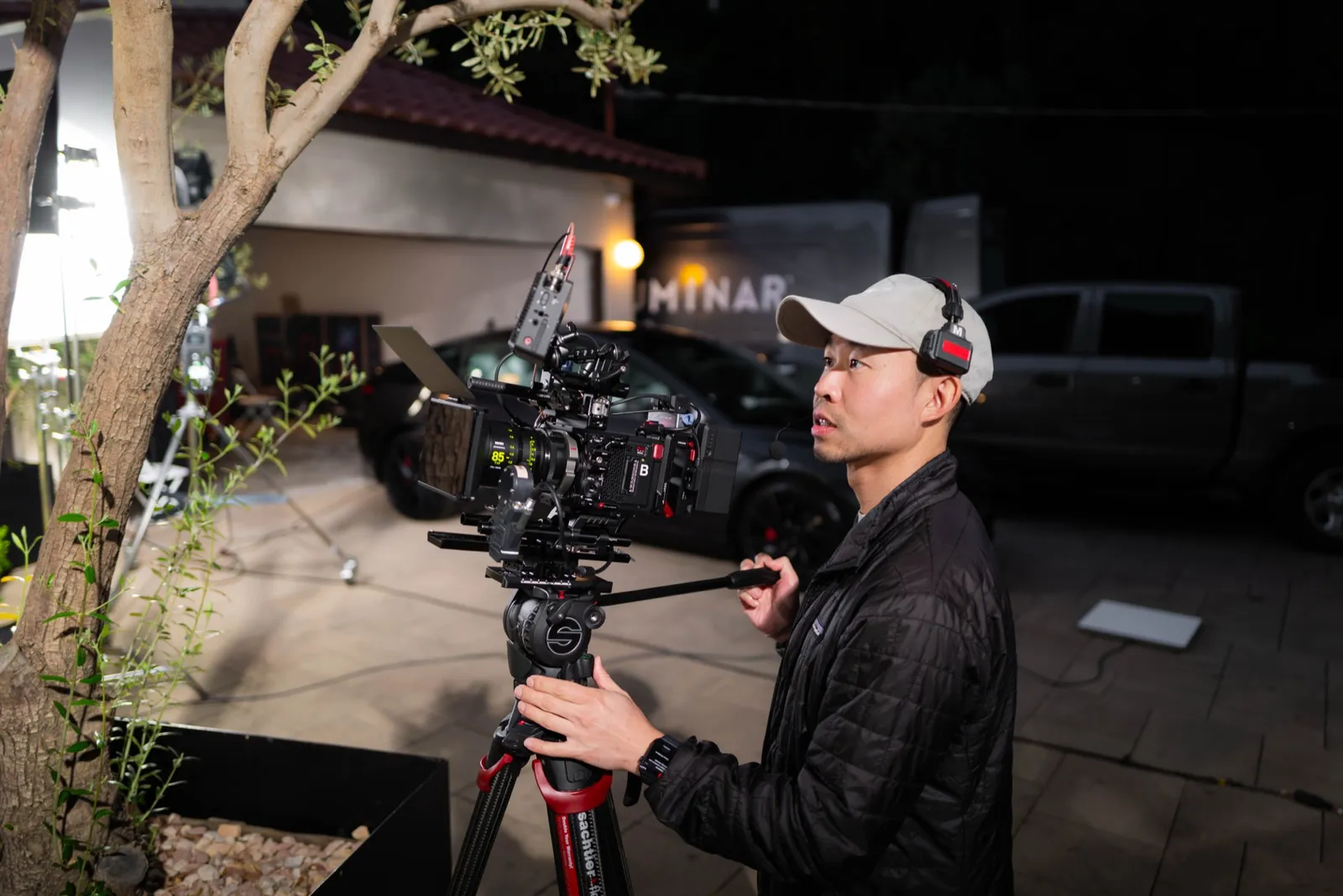 Phil Nguyen on set, frame 2