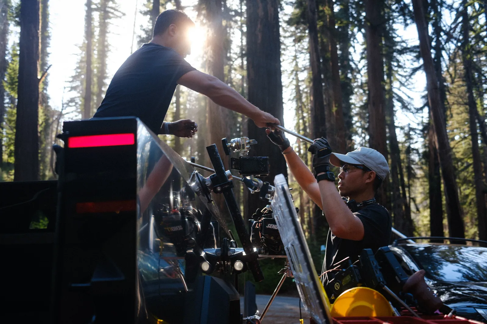 Phil Nguyen on set, frame 3