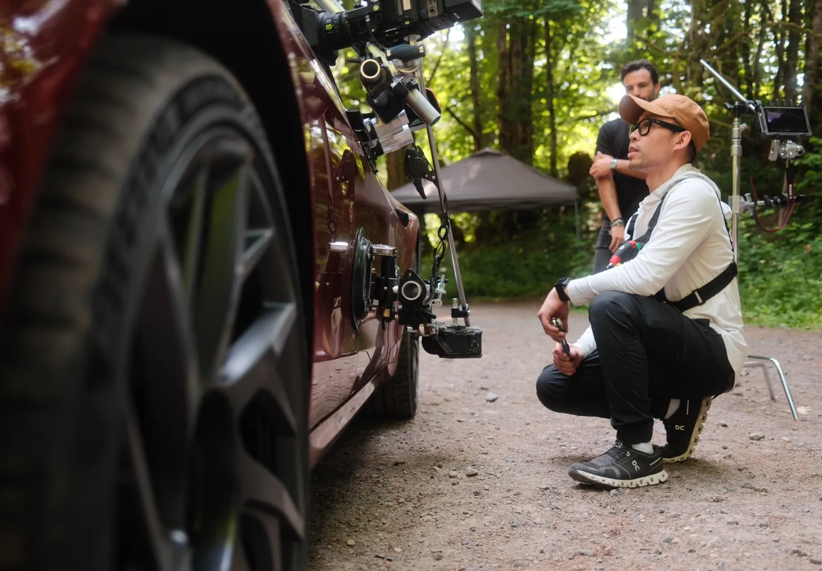 Phil Nguyen on set, frame 4
